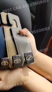 New Leather Car Seat Headrest Hook Hanger Storage Organizer Universal Cup Holder for Handbag Fit Universal