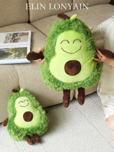 ELIN LONYAIN | Simple Adorable Avocado Green Sheep Wool Stuffed Pillow
