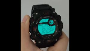 SUBMARINE Fashion Men Watch Digital LED Display Sport Waterproof PU Strap Wristwatch Jam Tangan Lelaki TP-1393-MPS