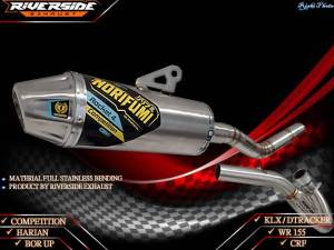 knalpot norifumi rocket roket 4 competition pnp klx dtracker crf wr 155 leher bending