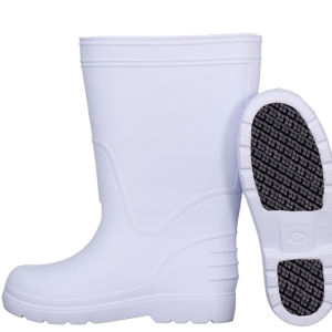 Giày Nhà Bếp Chống Thấm Nước Chống Dầu Nhẹ EVA Foam Cấp Thực Phẩm Màu Trắng Chống Trượt Giày Bảo Hộ Lao Động