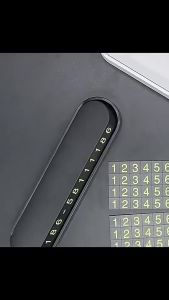 TRUESALE Phone Number Card Car Temporary Parking Card stop sign Luminous Telephone Number