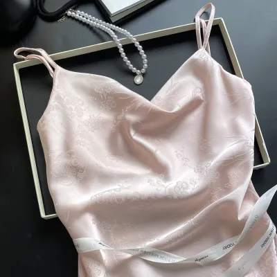 LEZIMENG | Đầm Ngủ Mỏng Lụa Sexy