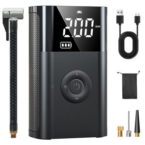 ปั๊มลมไฟฟ้าขนาดเล็กแบบพกพา150PSI 12V ปั๊มเติมลมยางรถยนต์สำหรับรถจักรยานยนต์รถจักรยาน