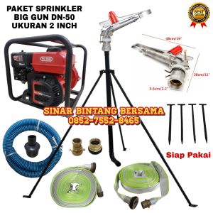 PROMO SPRINKLER BIG GUN DN 50 UKURAN 2 INCH KOMPLIT SIAP PAKAI | ALAT SIRAM PERTANIAN