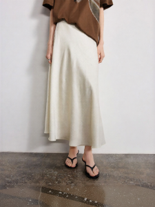 Toyouth | Váy Midi Chữ A Satin Sang Trọng Nhẹ Dành Cho Nữ Mùa Thu