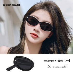 SEEMELO Women Mens Sunglasses Foldable Sunglasses Fashion Sunglasses UV400 Resistant TAC Polarized Foldable Summer Sunglasses Ultra Light Outdoor Traveling Walking Shopping Driving