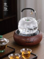 Yulanxiang Glass Tea Pot Electric Ceramic Stove Set for Office And Home Use High Temperature Resistant for Brewing Flower Tea. 