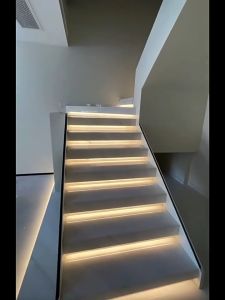 Smart DIY Stair Lighting - Customize Your Step Length 1 Controller for All LEDs Auto-Sensing Energy Efficient