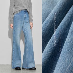 BEIQIANI | Retro Frayed Lyocell Distressed Women Jeans