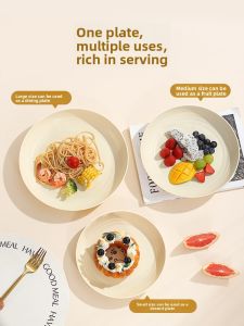 YOULUNMEI | Microwave Safe Heat Resistant Food Grade Plastic Plate