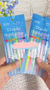 Stabilo Highlighter Pastel 1 Set 2 Sisi 6pcs