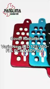 Cover Radiator Vario New LED 125-150 K60-K60R-K59-K69R 2015-2021-Techno Lama-FI/PCX/ADV Silver-Biru-Emas-Hitam-Merah Tutup Kipas Mesin Alumunium CNC