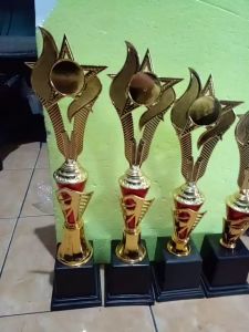 Piala Lomba Juara 1 2 3 4 (S12 BODY MERAH RASER) \"costum\" FREE STICKER (BOLEH satuan)TERMASUK sticker