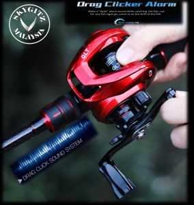 SKYGITZ MALAYSIA Drag Clicker Series Red Blood J Dream Fishing Bait Casting Reel LEFT