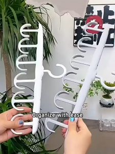 Hanger Jemuran Organizer Serbaguna Multi Kait 12 Hook Plastik Serbaguna Gantungan Dasi Topi Tas Ikat Pinggang