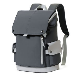 Fashionable Outdoor Casual Large Capacity Backpack Mens Commuter Computer Bag Student Travel Bag Soft Handle Zipper Closure