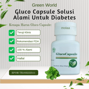 Green World Gluco Capsule – Solusi Alami untuk Herbal Diabetes