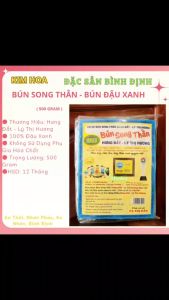 Bún làm từ đậu xanh Bún Song Thằn Bì 500Gr - đặc sản Bình Định (hiệu Hưng Đắt - Lý Thị Hương)