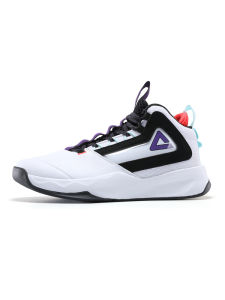 Peak Mens Basketball Shoes White Anti-slip Wear-resistant Student Sports Sneakers High Top Summer 2025 New Arrival