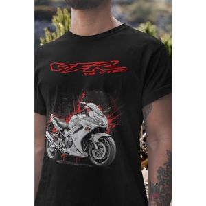 Honda | Honda Mens and Womens T-shirt Summer Cotton Tee Honda VFR800 Racing Car Short-sleeved Spring and Autumn Motorcycle Cycling Top