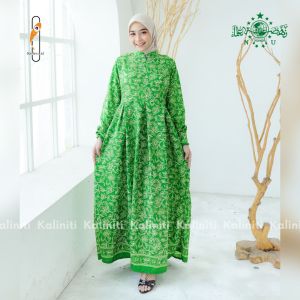 GAMIS FATAYAT NU TERBARU SERAGAM PENGAJIAN WANITA NU SANWOS PREMIUM  MAYUNG REMPEL JUMBO MODERN