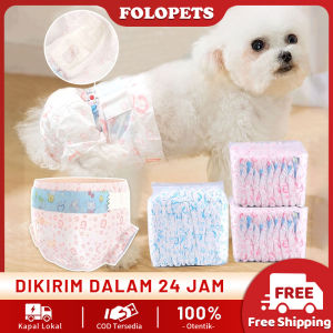 FOLOPETS 10pcs Pampers Anjing Jantan Betina / Popok Kucing Anjing Homindo Pets Pempers Anjing 10/12 Buah