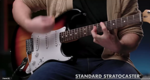 FENDER MUSIC STANDARD STRATOCASTER ELECTRIC GUITAR (3-COLOUR SUNBURST)