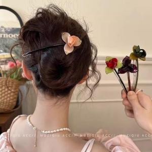 RUIQIU | Candy-colored Flower Frog Clip Barrette Accessories