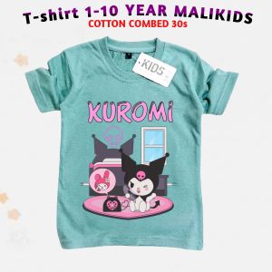 Baju atasan kaos Kuromi Melody hallo terbaru gemes lucu Anak Perempuan usia 1-10 tahun