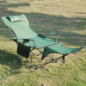 Hetu Outdoor Folding Chair Recliner Portable Simple Leisure Folding Chair Folding Chair Office Noon Break Bed Chair Beach Chair