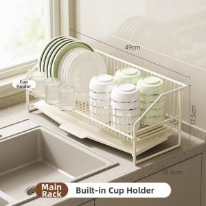 SUOBAI | Dish Draining and Storage Rack 304 Stainless Steel