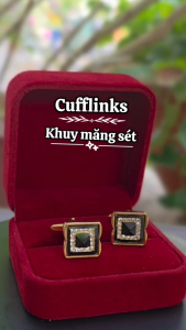 Khuy măng sét - Cufflink cao cấp - Phụ kiện cài áo nam lịch lãm và sang trọng đẳng cấp QT1391