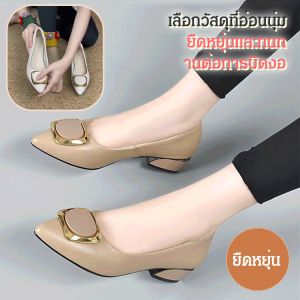 รองเท้าผู้หญิงแบบแตะปลายเรียบใหม่สำหรับฤดูร้อน หนังนุ่ม สบายเท้า มีเทมโป้หนา