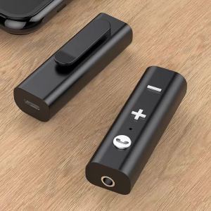 kebidumei | Bluetooth 5.0 Audio Receiver 3.5mm AUX Stereo Music Wireless Adapter With HD Mic HandsFree Calling For Car Kit Speaker Headphone