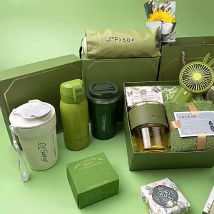 MeetYou Gift Set With Fan Glass Cup Umbrella Towel WIth Exquisite Gift Box and Gift Bag Perfect for Principal Sponsors Gift Corporate Birthday Debut Gift Idea Wedding Souvenir  Giveaways Graduation Gift Idea