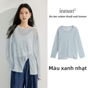INMAN | Áo Blouse Knitted Tay Dài Chống Nắng Cảm Gió Lạnh