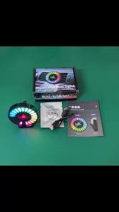 Đèn LED RGB Từ Tính Tạo Không Khí Trong Xe Hơi Sạc USB Điều Khiển Bằng Âm Thanh Đèn Xông Tinh Dầu Điều Khiển Bằng Ứng Dụng Lắp Đặt Ở Cửa Gió Xe.