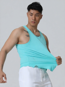 3D Muscle Building Fast Drying Breathable Slim Fit Summer Mens Vest