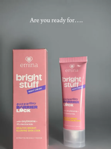 EMINA BRIGHT STUFF NIGHT CREAM 20 GR PELEMBAB WAJAH KRIM MALAM
