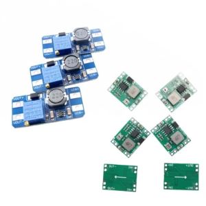 MT3608 Adjustable Boost Module 2V-24V 2A for 5/9/12/28V Arduino / Mini MP1584EN DC-DC Buck Module Adjustable Voltage Output