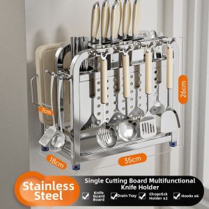 DOOPO | Multifunctional Cream Style Knife Board Utensil Holder