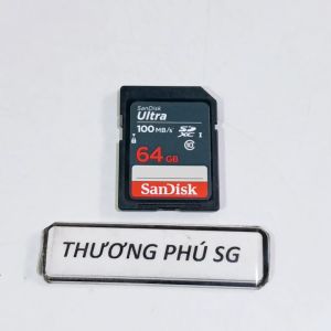 Thẻ nhớ máy ảnh SD 64GB Class 10 / Hiệu Sandisk chính hãng