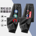 New 2025 Spring Autumn Boys Jeans Anti-Fading Long Pants Stylish Children's Clothing Loose Fit Bootcut Denim Trousers for Kids. 