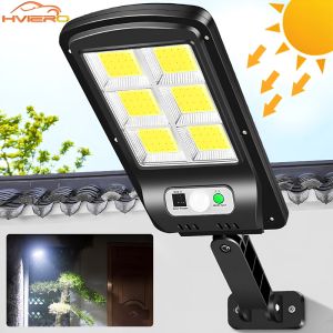 1X 300W Powerful PIR Motion Sensor Smart Remote Control Home Led COB IP65 Waterproof Solar Light Garden Outdoor Wall Street Lamp