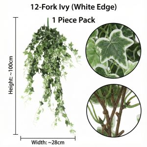 Artificial Ivy Vine with Grape Leaves in Rich Autumn Hues Faux Fall Foliage for Wall & Ceiling Decor Boho Home Greenery