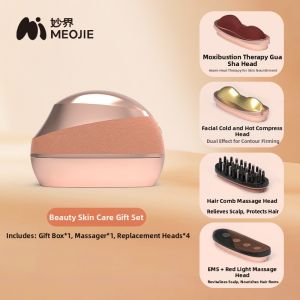 MEOJIE | Beauty Facial Massager Red Light Therapy Scraping Stone