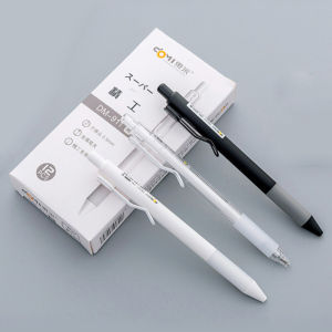 Dongmi 911 Precision White Transparent Barrel Ballpoint Pen 0.5 Bullet Tip Black Red Blue Signature Pen Exam Pen Neutral Pen