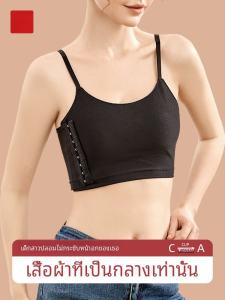 เสื้อชั้นในกีฬาแบบสวมหัวไร้ตะเข็บสำหรับผู้หญิง ทรงกระบอกเล็ก ป้องกันจุดขึ้น ชุดชั้นในเสริมหน้าอกแบบไร้โครง เสื้อชั้นในเสริมหน้าอกแบบสวมหัว