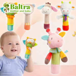 Baltra Baby Rattle Toy Animal Soft Squeeze Plush Rattle Hand Bells BB Sound Educational Toys